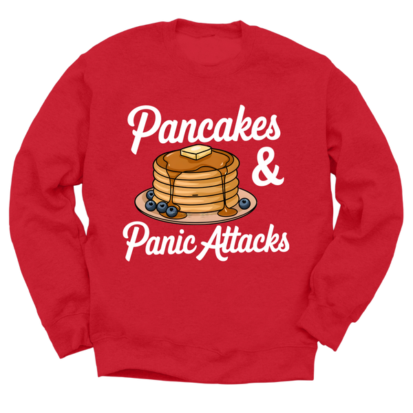 Pancakes And Panic Attacks Crewneck Sweater