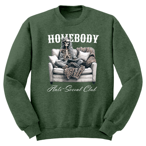 Homebody Anti Social Club Crewneck Sweater