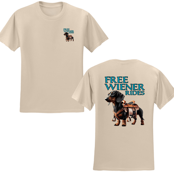 Free Wiener Rides T-shirt