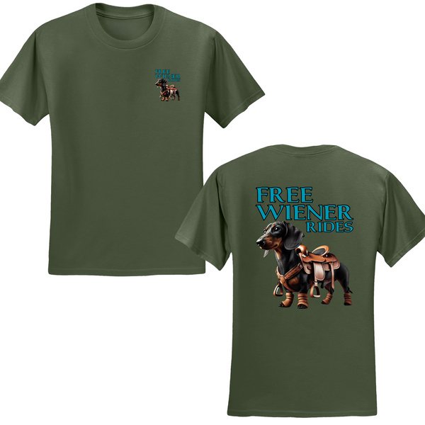 Free Wiener Rides T-shirt
