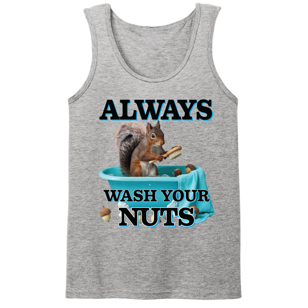 Always Wash Your Nuts Mens Tank Top