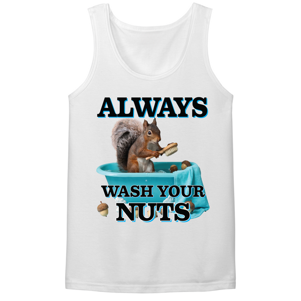 Always Wash Your Nuts Mens Tank Top
