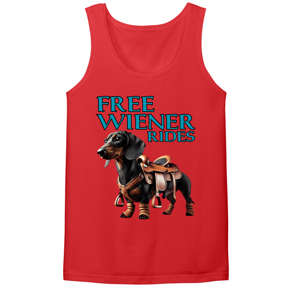 Free Wiener Rides Mens Tank Top