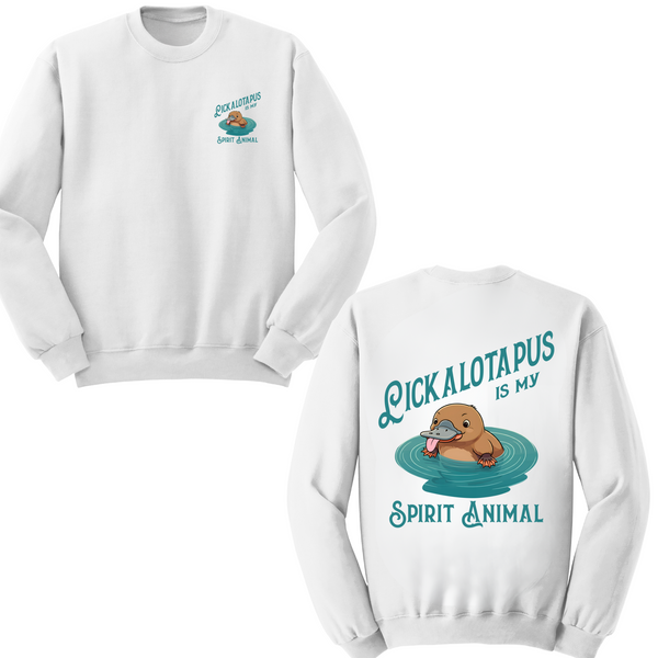 Spirit Animal Lickalotapus Crewneck Sweater