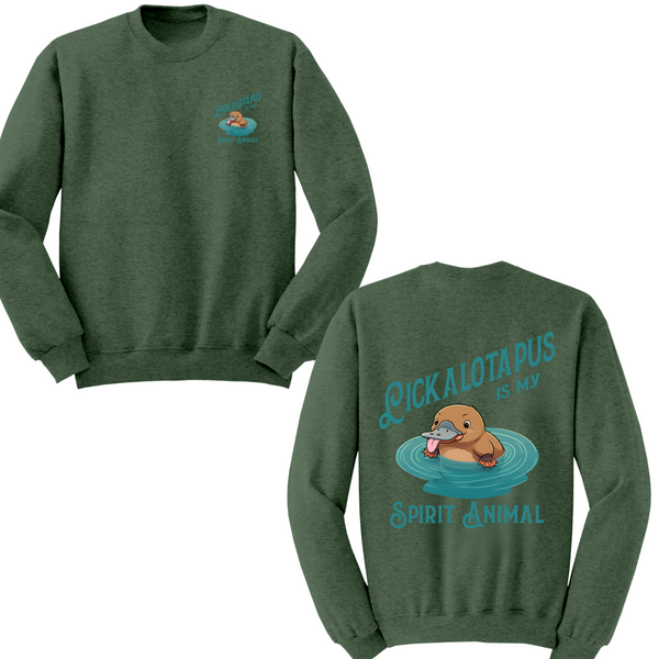 Spirit Animal Lickalotapus Crewneck Sweater