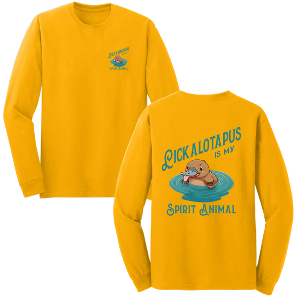 Spirit Animal Lickalotapus Long Sleeve Tshirt