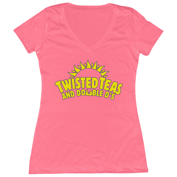 Twisted Teas Double D's Womens Vneck