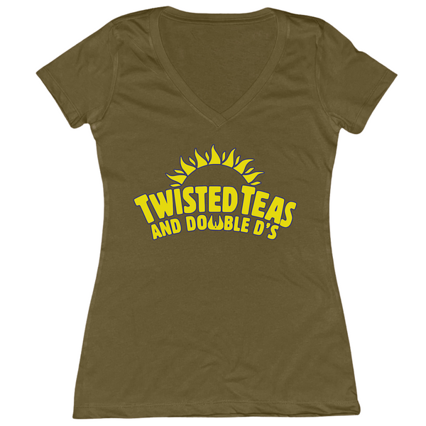 Twisted Teas Double D's Womens Vneck
