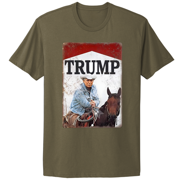 Wild West Cowboy Trump MAGA T-shirt