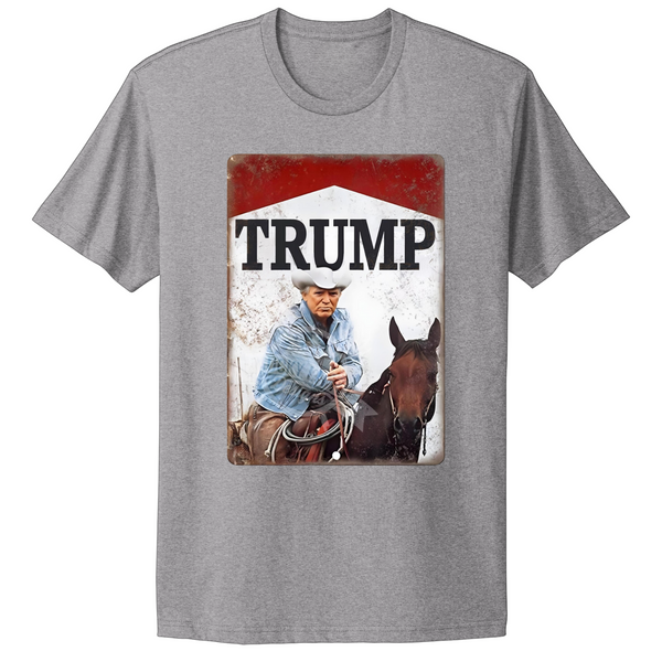 Wild West Cowboy Trump MAGA T-shirt