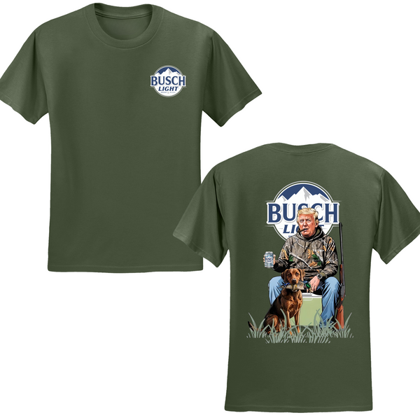 Busch Lite Trump Hunting MAGA T-shirt