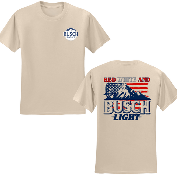Red White And Busch Light T-shirt