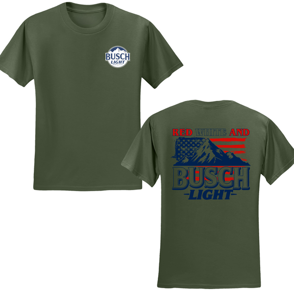 Red White And Busch Light T-shirt