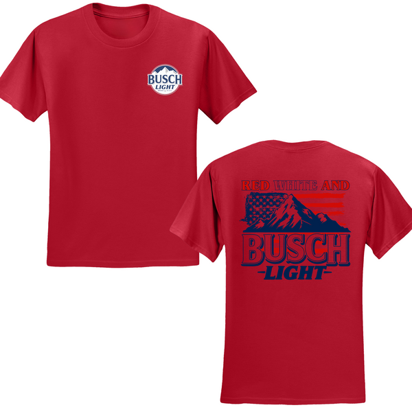 Red White And Busch Light T-shirt
