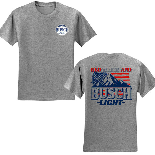 Red White And Busch Light T-shirt