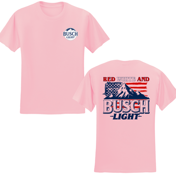 Red White And Busch Light T-shirt