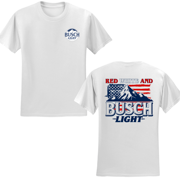 Red White And Busch Light T-shirt
