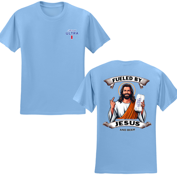 Michelob Ultra Fueled By Jesus And Beer T-shirt