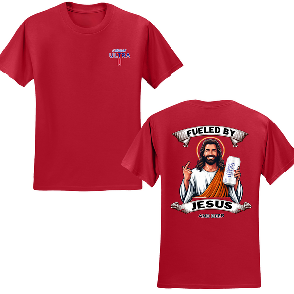 Michelob Ultra Fueled By Jesus And Beer T-shirt