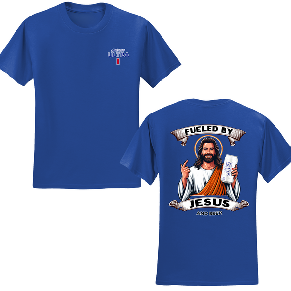 Michelob Ultra Fueled By Jesus And Beer T-shirt