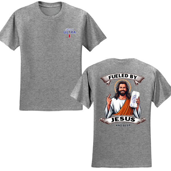 Michelob Ultra Fueled By Jesus And Beer T-shirt