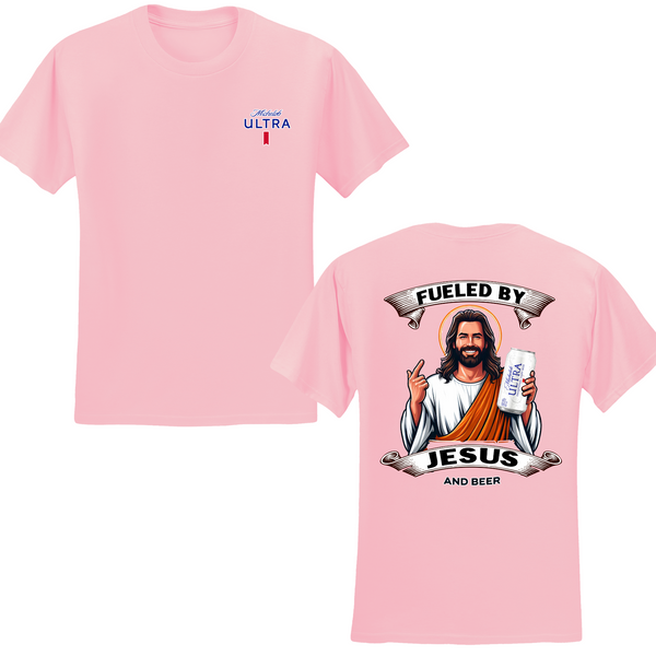 Michelob Ultra Fueled By Jesus And Beer T-shirt