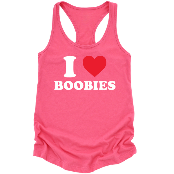 I Love Boobies Womens Tank Top