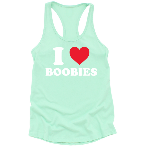 I Love Boobies Womens Tank Top