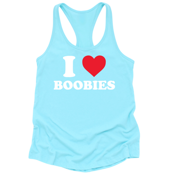 I Love Boobies Womens Tank Top