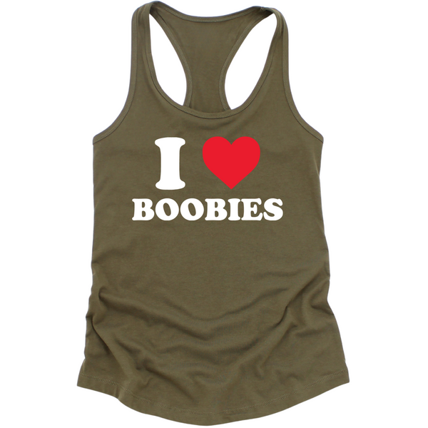 I Love Boobies Womens Tank Top