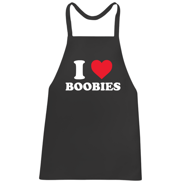 I Love Boobies Apron