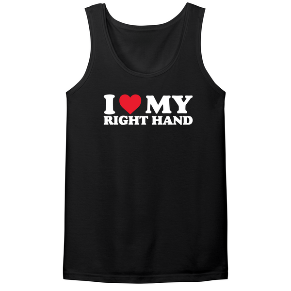 I Love My Right Hand Mens Tank Top