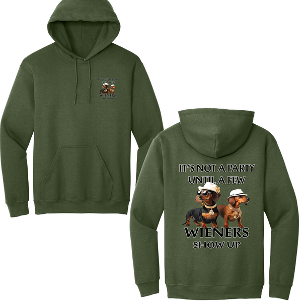 Not A Party Until Wieners Show Up Hoodie