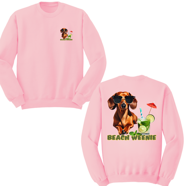 Beach Weenie Crewneck Sweater