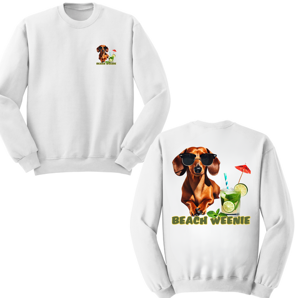 Beach Weenie Crewneck Sweater