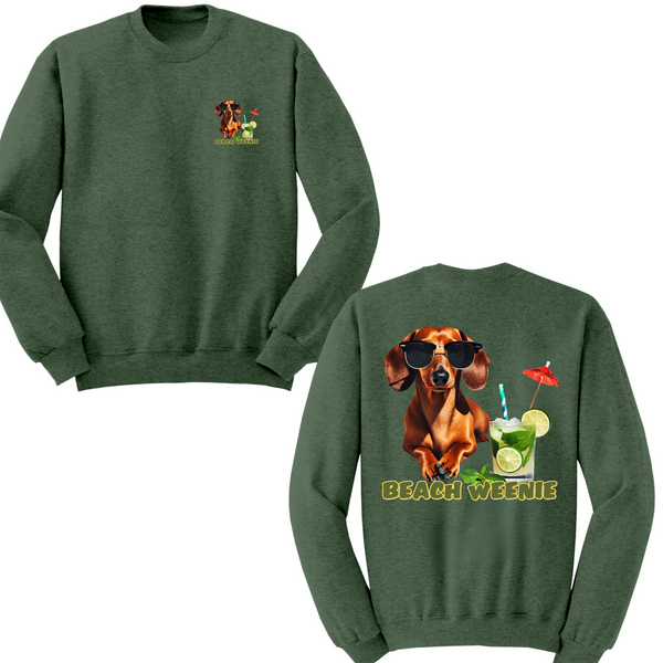Beach Weenie Crewneck Sweater