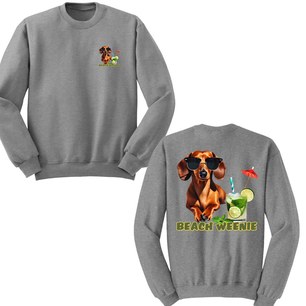 Beach Weenie Crewneck Sweater
