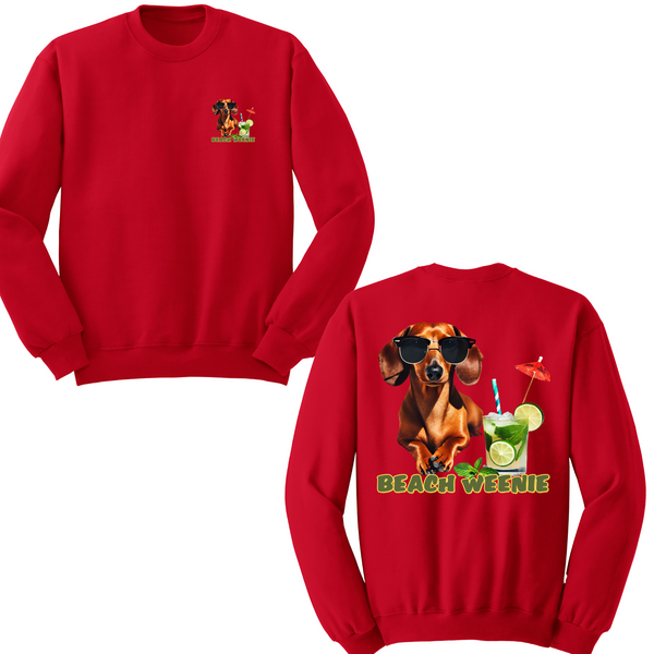 Beach Weenie Crewneck Sweater