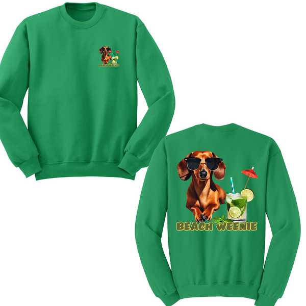 Beach Weenie Crewneck Sweater