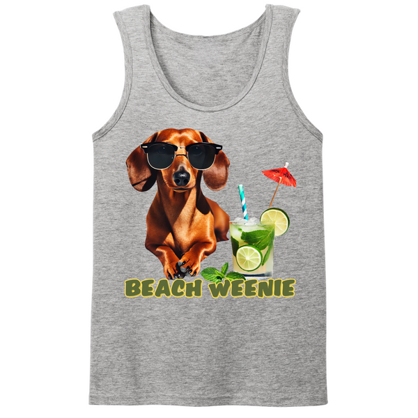 Beach Weenie Mens Tank Top