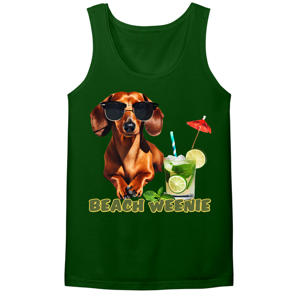 Beach Weenie Mens Tank Top