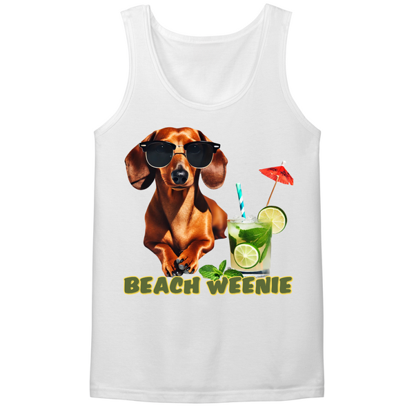 Beach Weenie Mens Tank Top