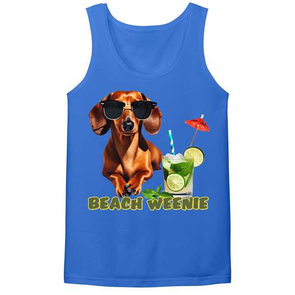 Beach Weenie Mens Tank Top