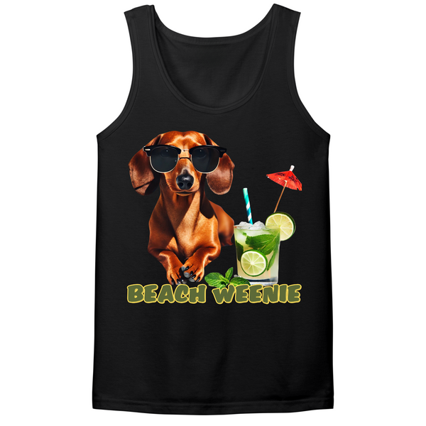 Beach Weenie Mens Tank Top