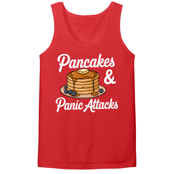 Pancakes And Panic Attacks Mens Tank Top