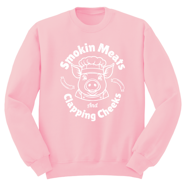 Smokin Meats Clappin Cheeks Crewneck Sweater