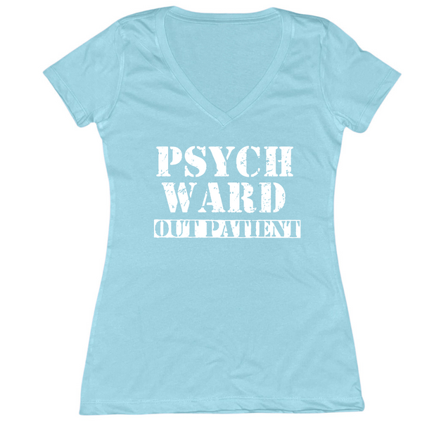 Psych Ward Out Patient Womens V-Neck Tee