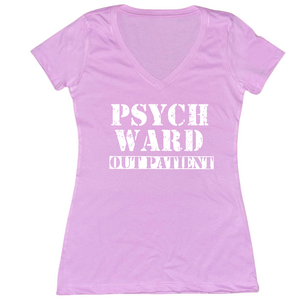 Psych Ward Out Patient Womens V-Neck Tee